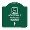 Signmission W/ NY Approved Isa Accessible Parking on Up Arrow W/ Graphic Alum Sign, 18" x 18", GW-1818-22697 A-DES-GW-1818-22697 - alternate 1